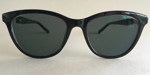 Black cateye prescription sunglasses