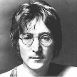 John Lennon's classic round glasses, wire rimmed..